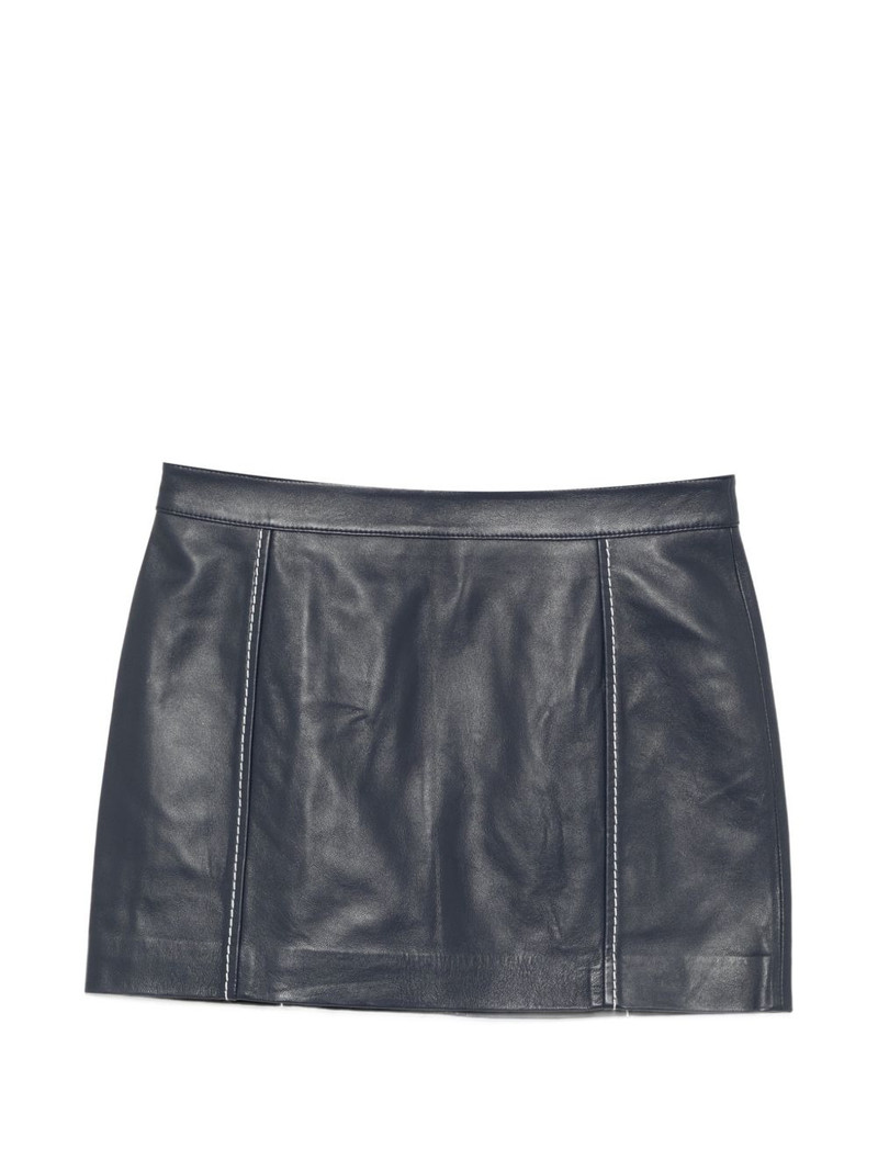 leather mini skirt 1