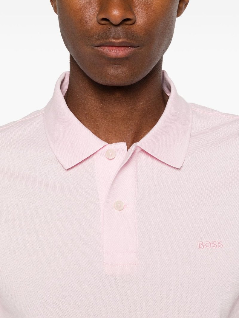 logo-embroidered polo shirt 5