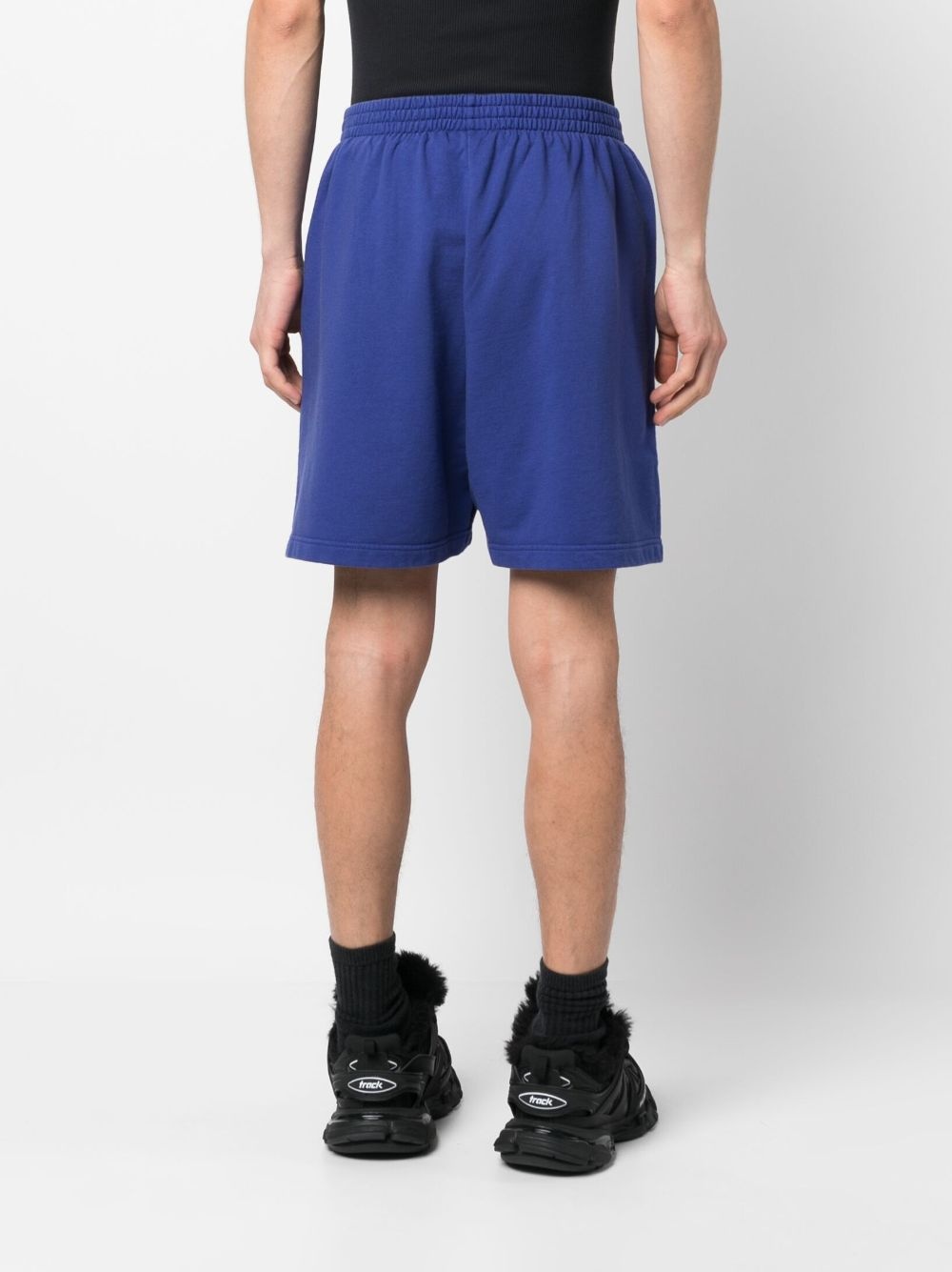 logo-print track shorts - 4