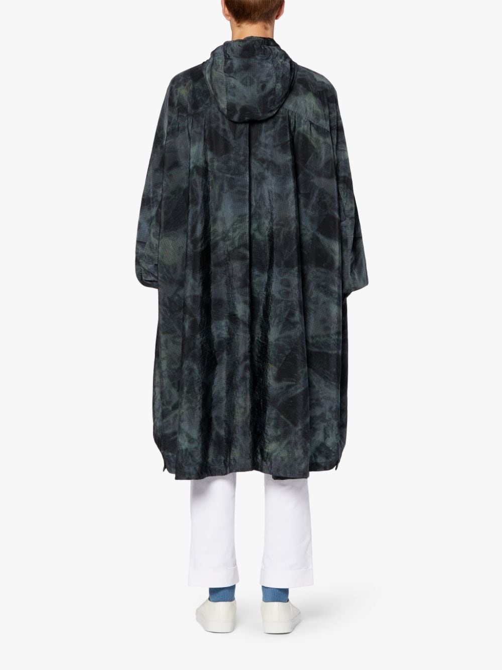 MIST TIE DYE NYLON CAPE | GMM-209 - 3