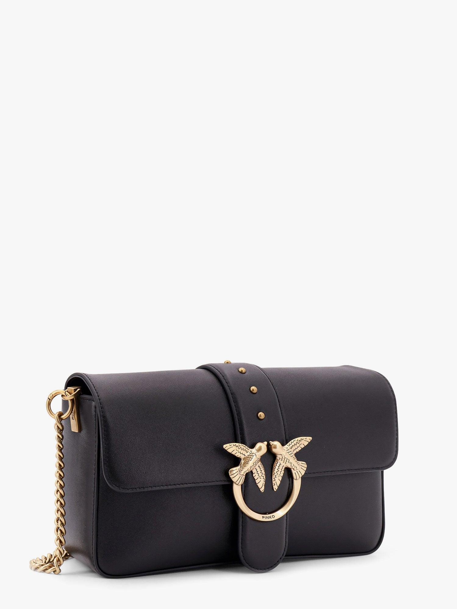 Pinko Love One Classic Leather Shoulder Bag - 3