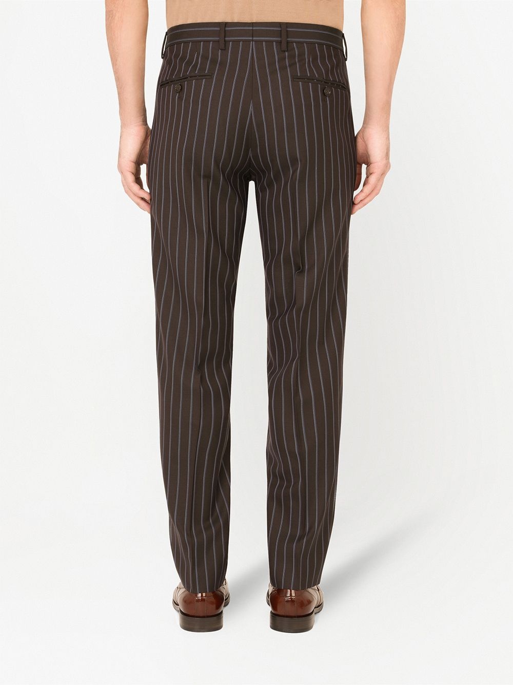 pinstripe virgin wool suit - 5