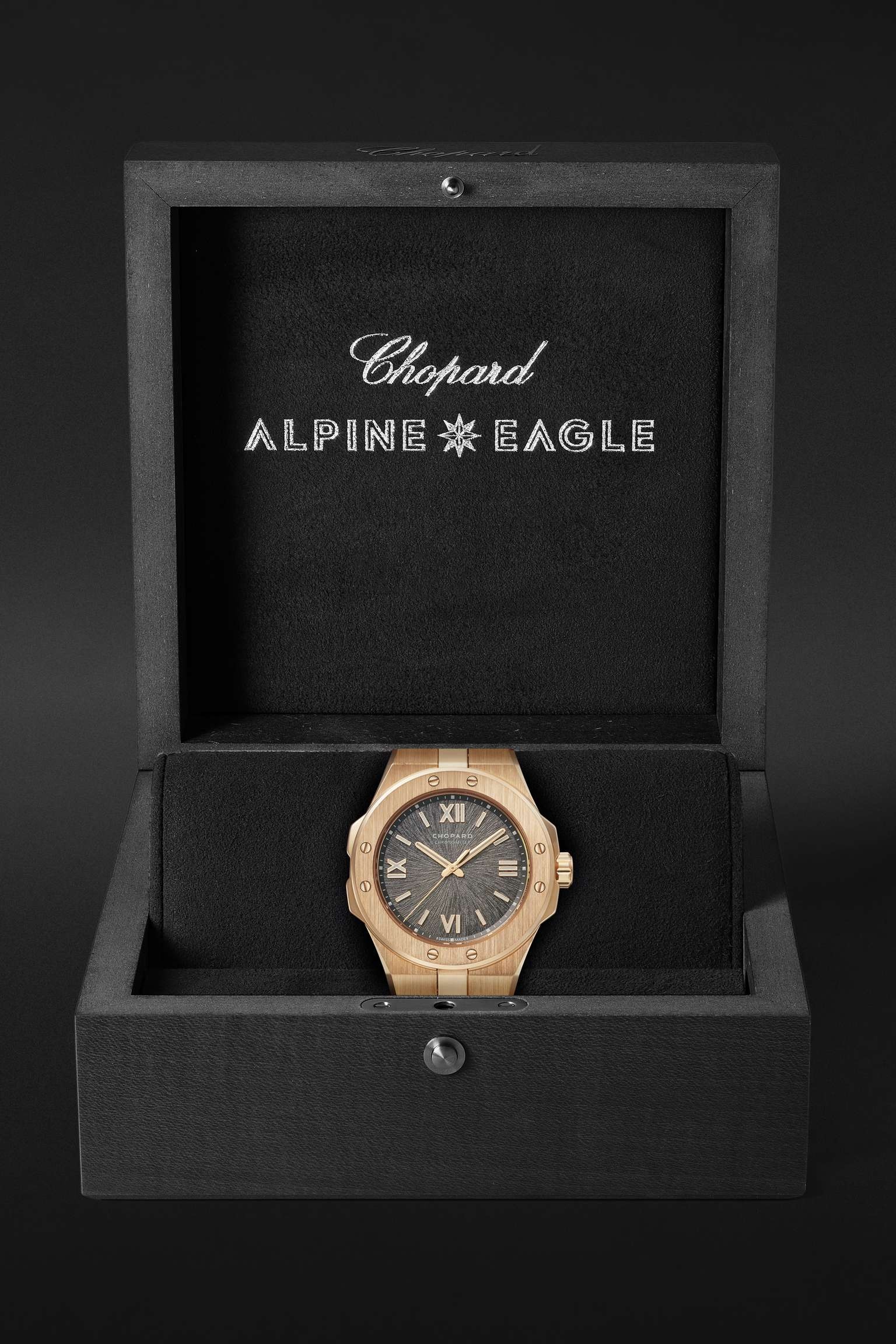 Alpine Eagle Automatic 36mm Brushed 18-Karat Rose Gold Watch, Ref. No.  295370-5001