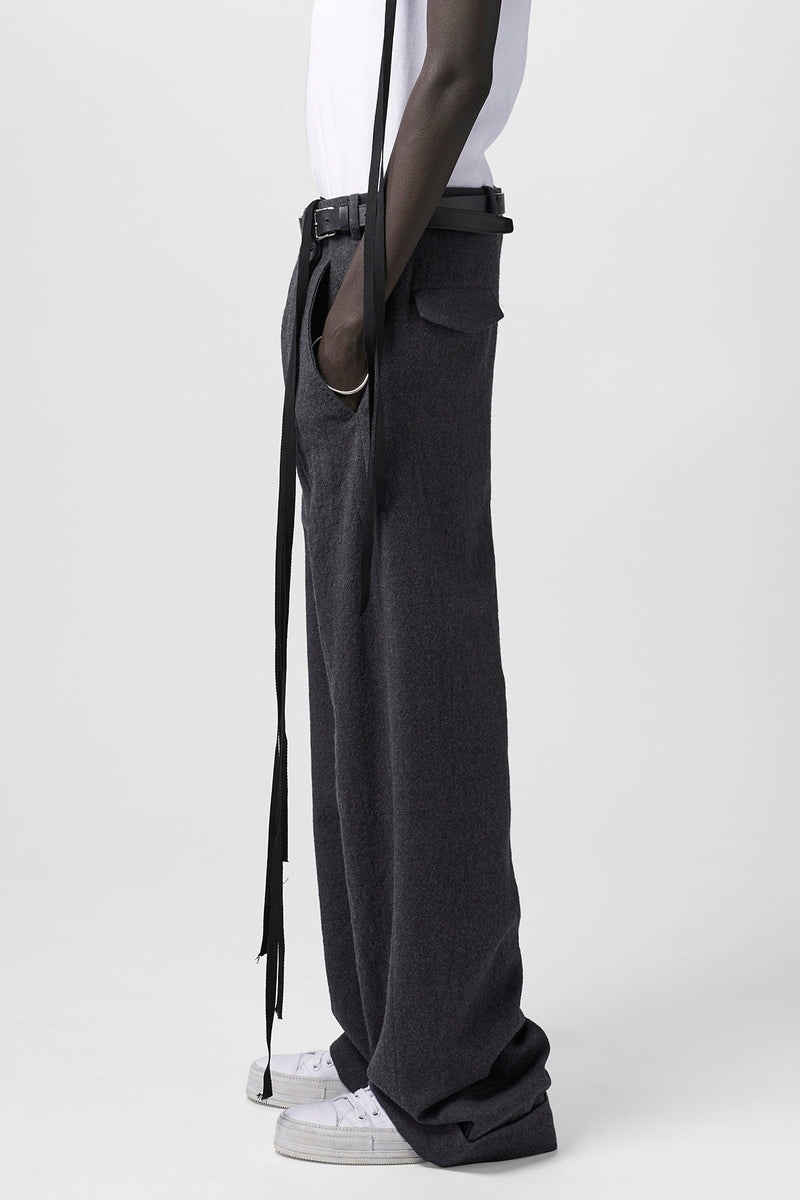Albert Loose Fit Trousers Brushed Wool - 2