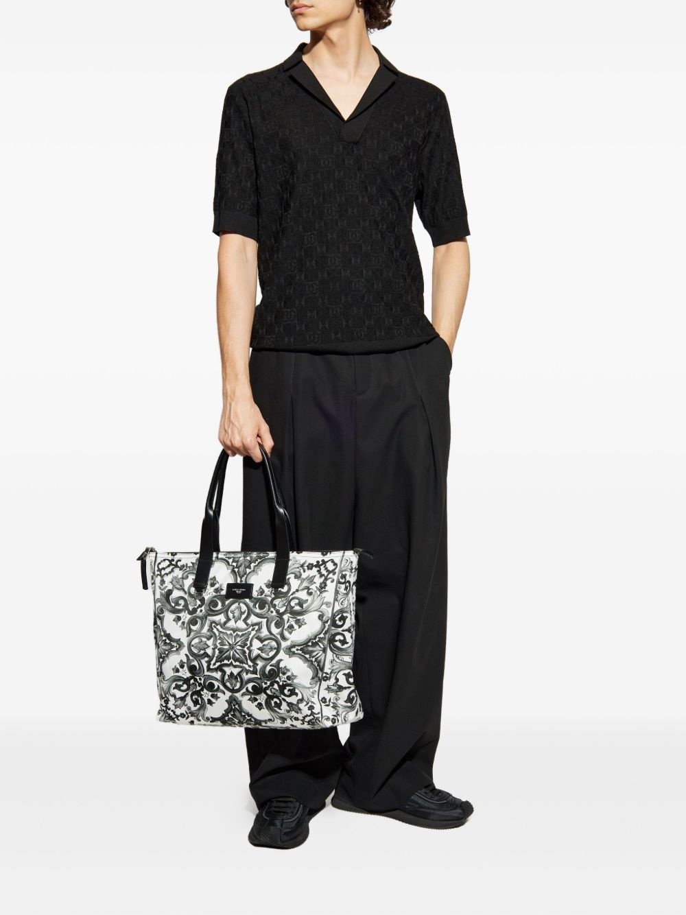 DG-patterned polo top - 2