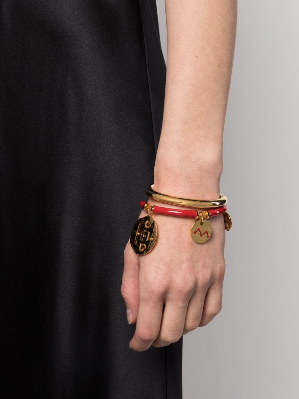charm bangle bracelet set - 2