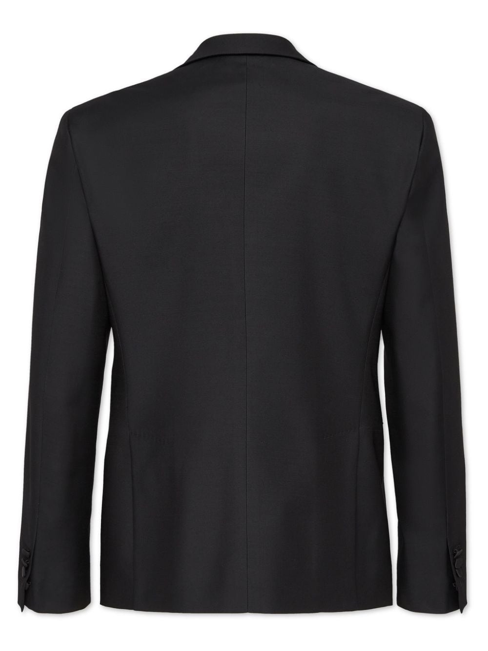 sequin-lapel single-breasted blazer - 2