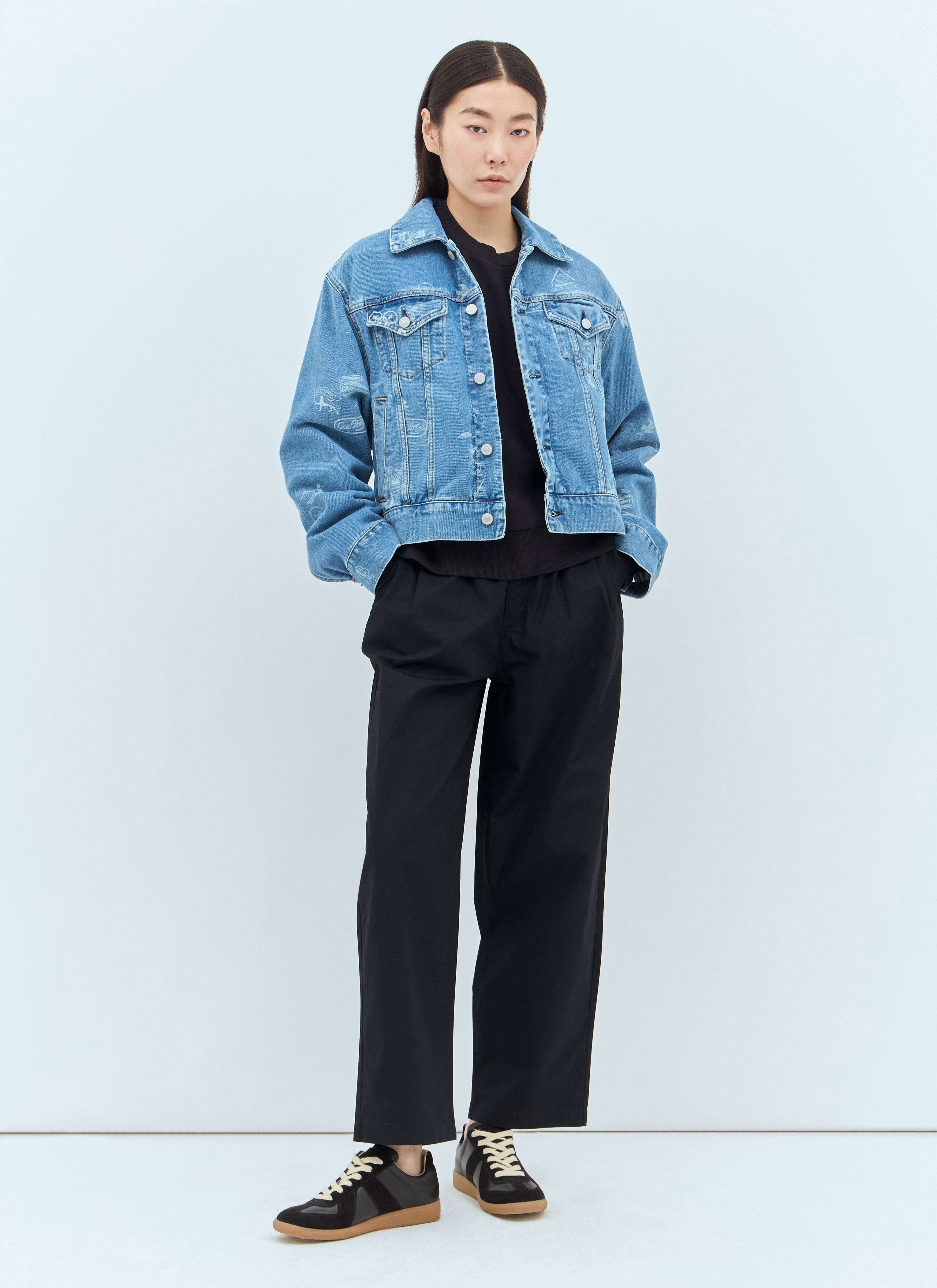 Stamp Denim Jacket - 5
