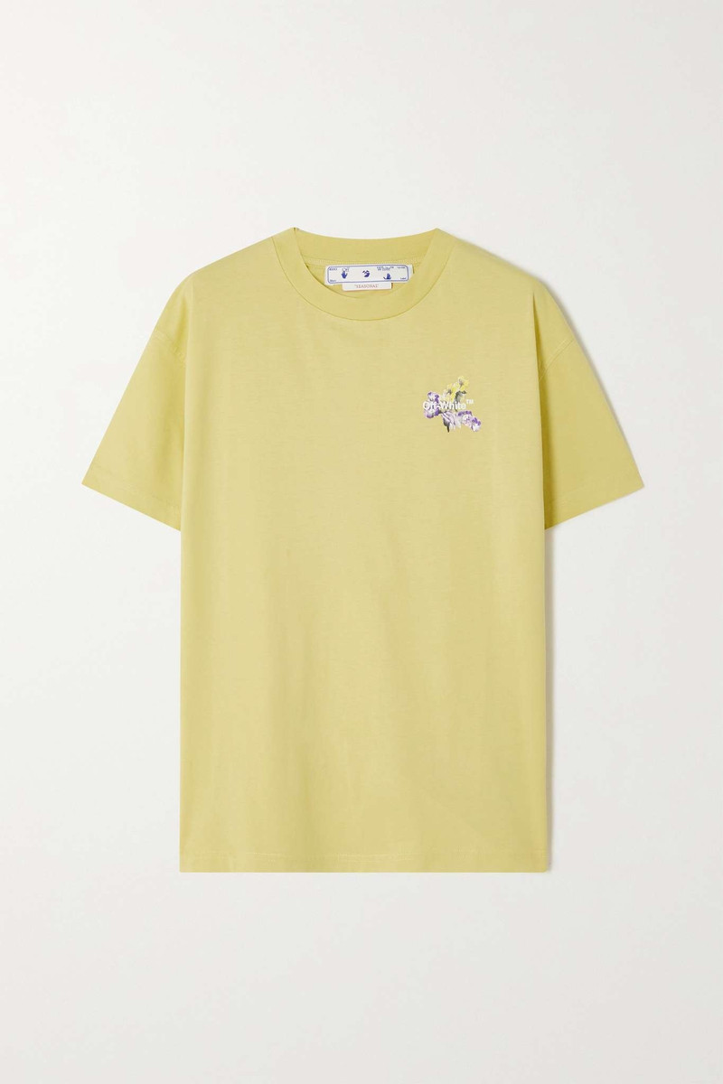 Printed cotton-jersey T-shirt 1