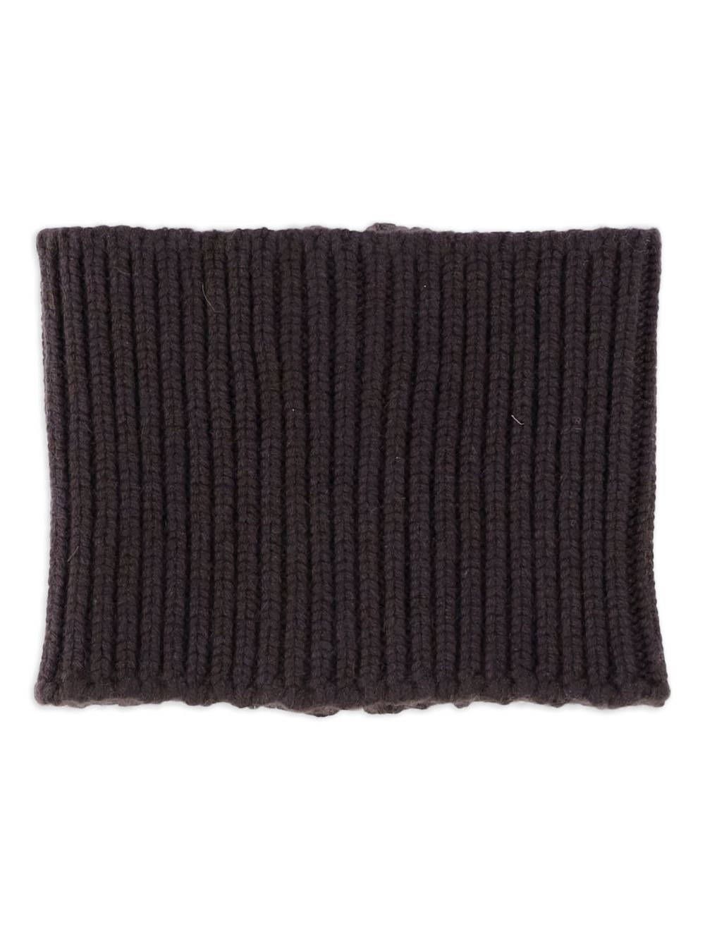 ribbed zip-fastening neck-warmer scarf - 2