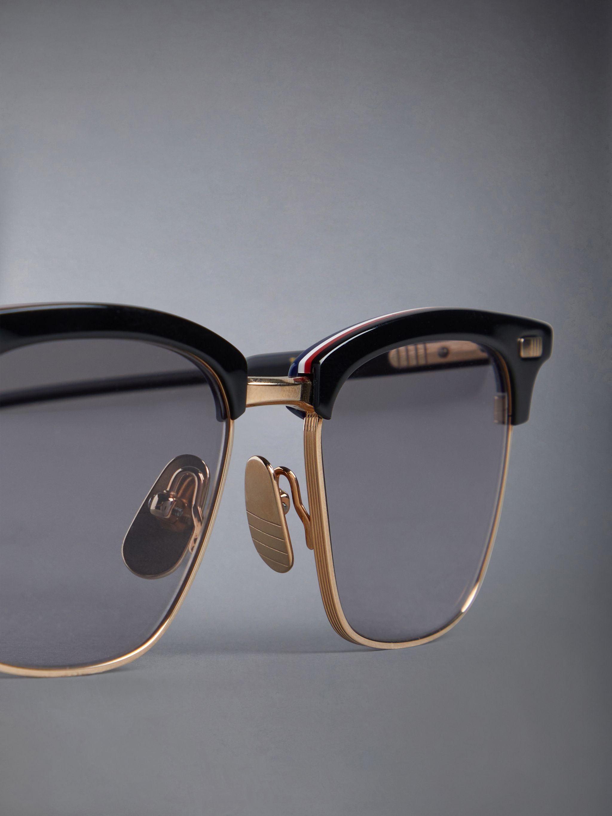 RECTANGULAR SUNGLASSES IN ACETATE AND TITANIUM - 5