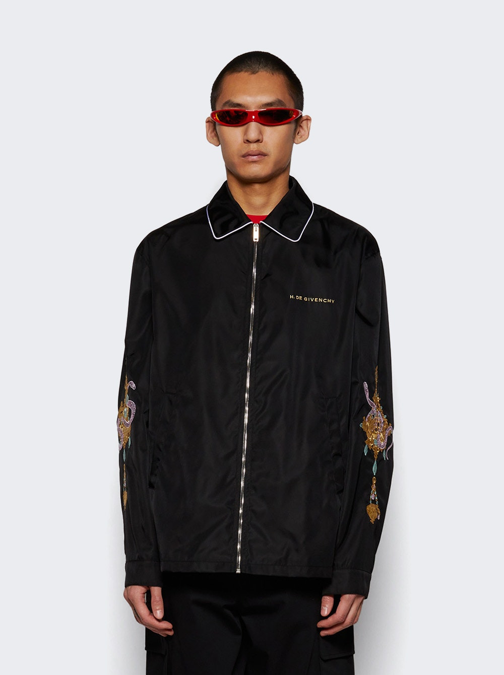 Jacket With Chandelier And Snake Embroideries Black - 2