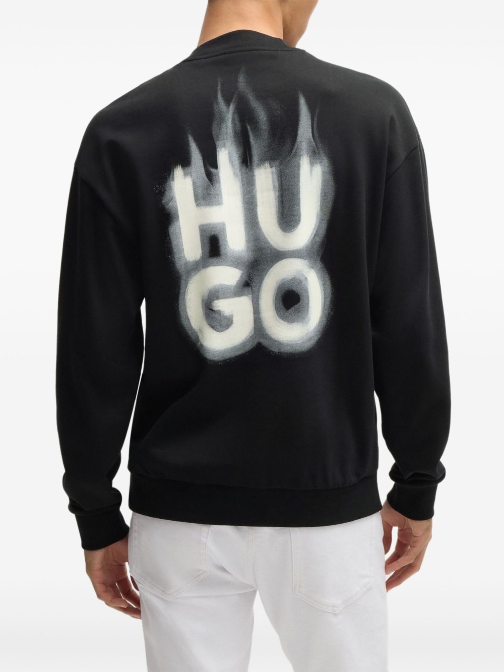 logo cotton sweatshirt - 4