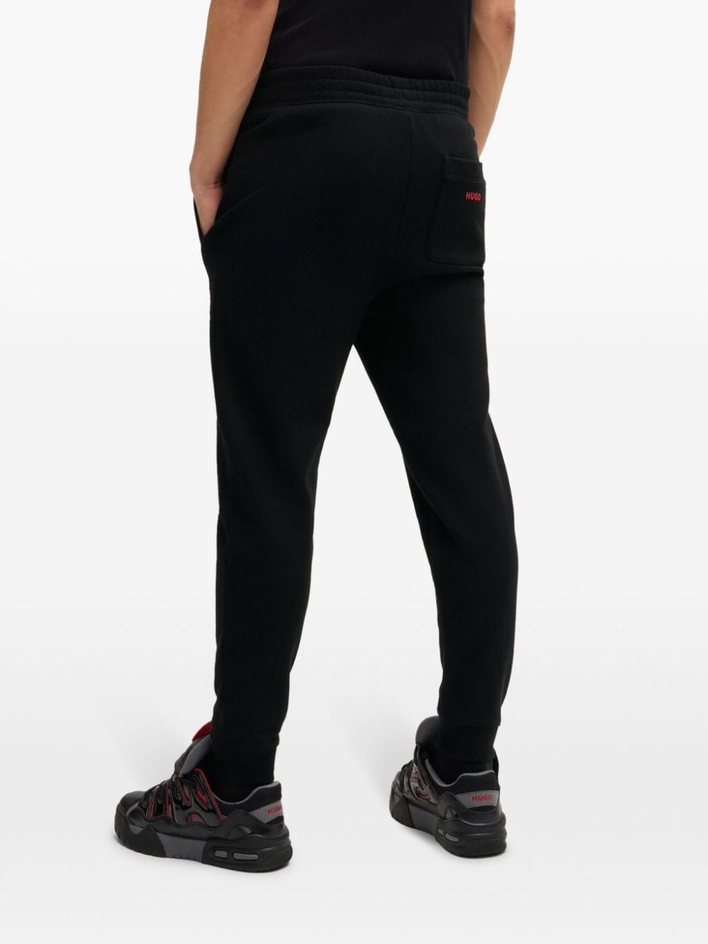 mid-rise straight-leg track pants - 4