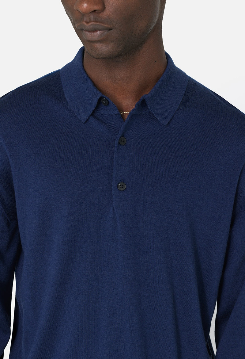 CASHMERE WOOL BLEND POLO 6