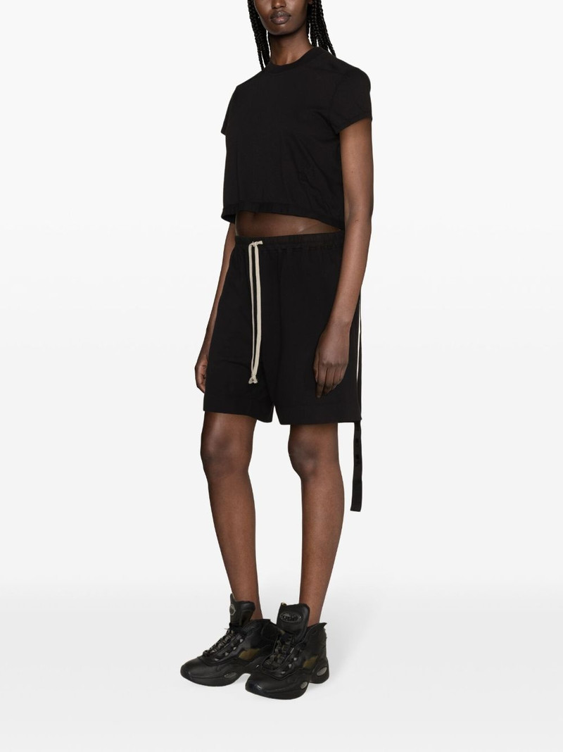 drawstring-waistband cotton track shorts 3