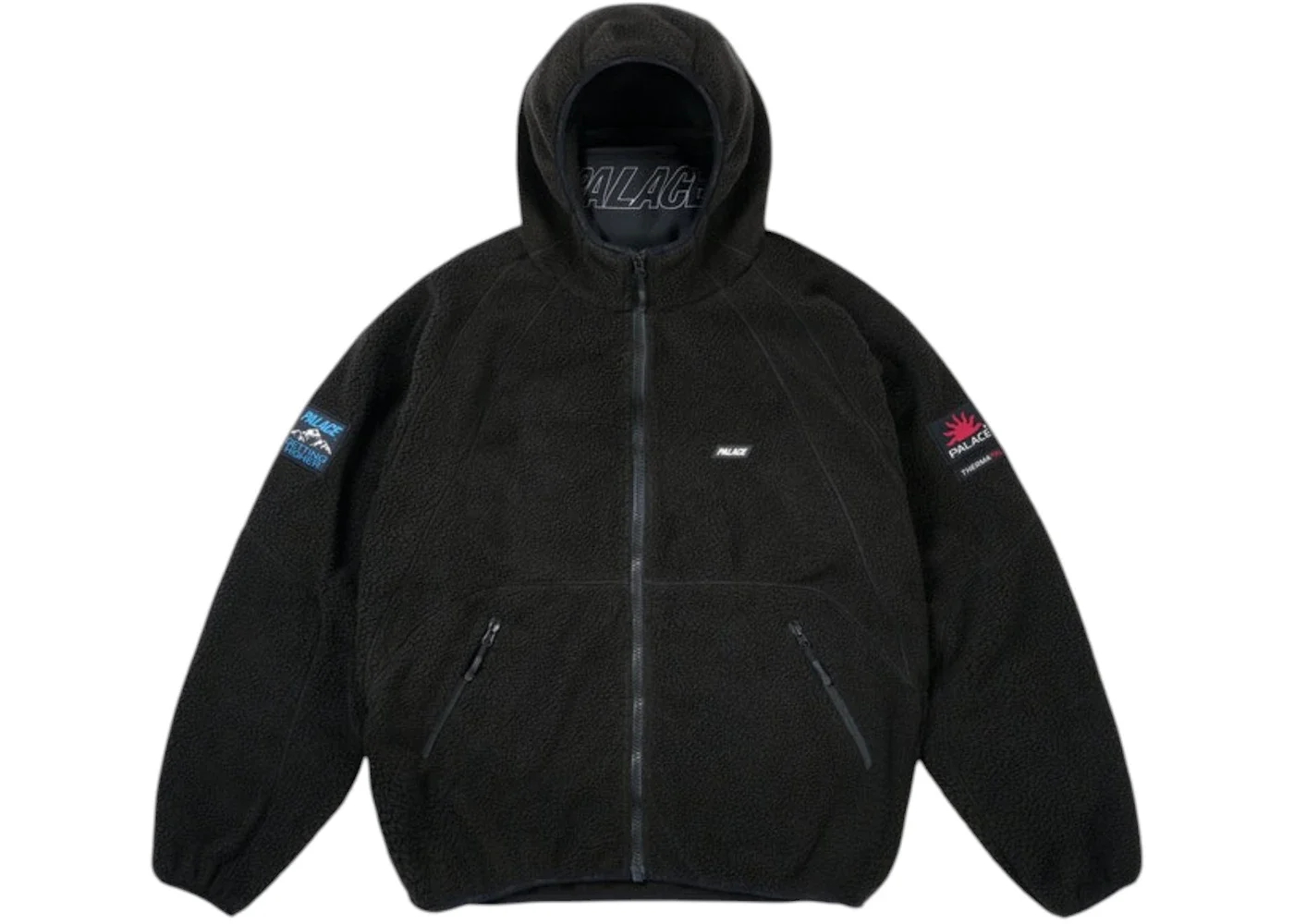 Palace Getting Higher Therma Fleece Jacket Black - 1