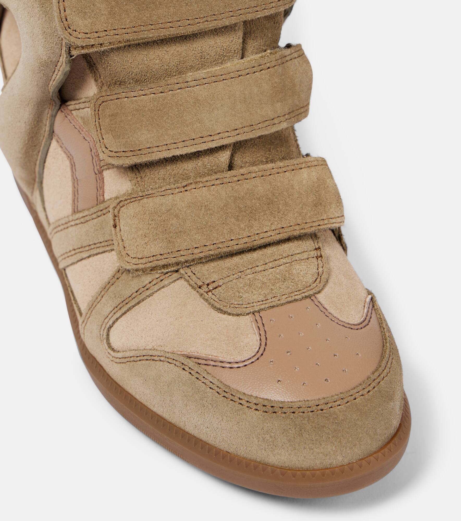 Bekett leather and suede wedge sneakers - 5