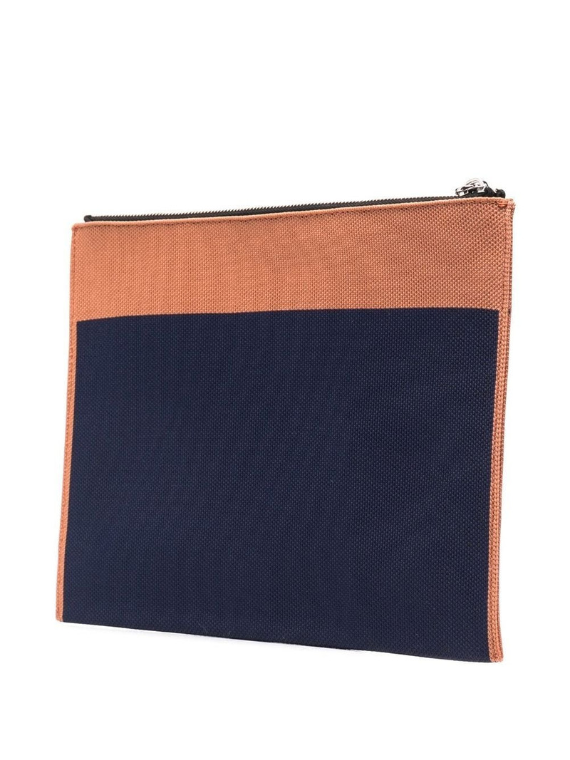 logo print clutch bag 3