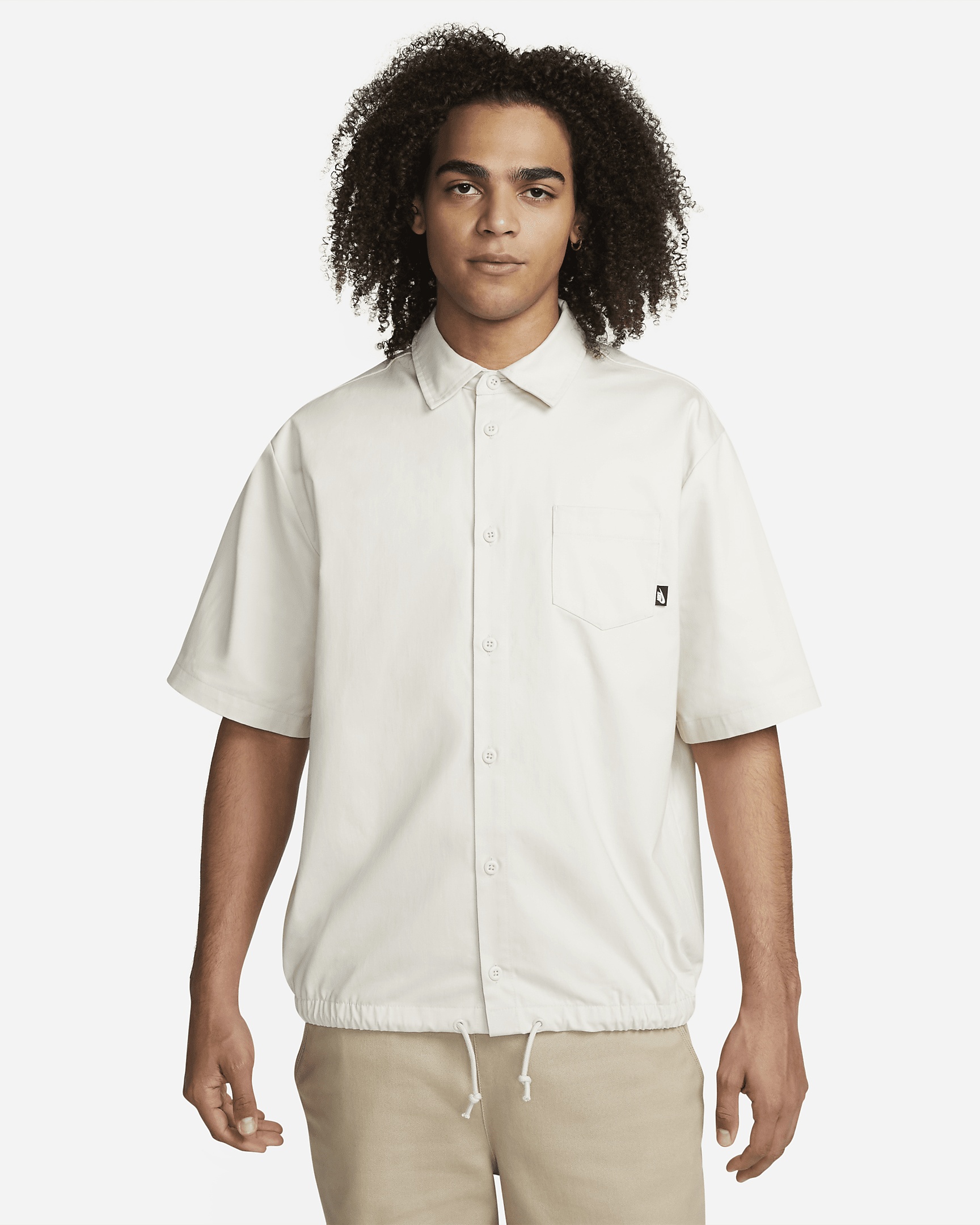 Nike Club Men's Button-Down Short-Sleeve Top - 1