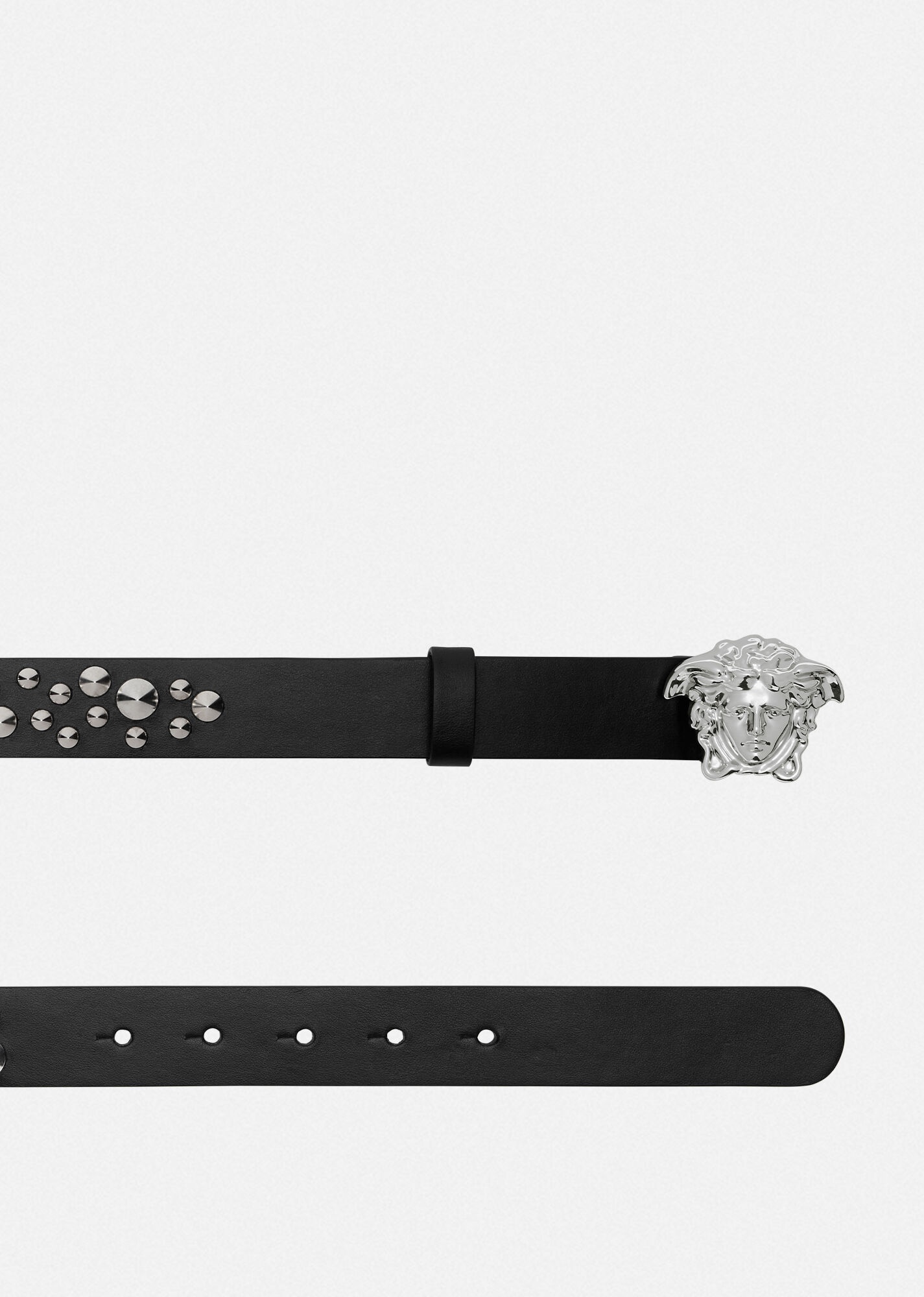 Spiked La Medusa Leather Belt - 2