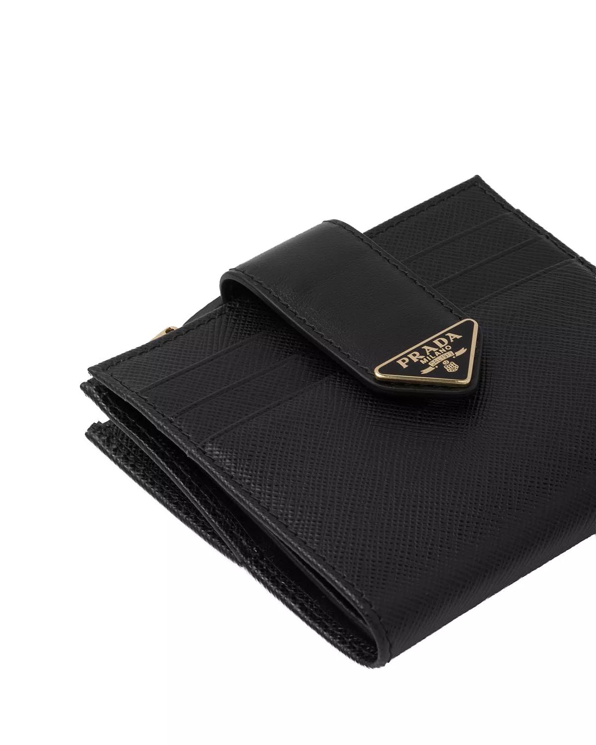 Small Saffiano And Smooth Leather Wallet - 3