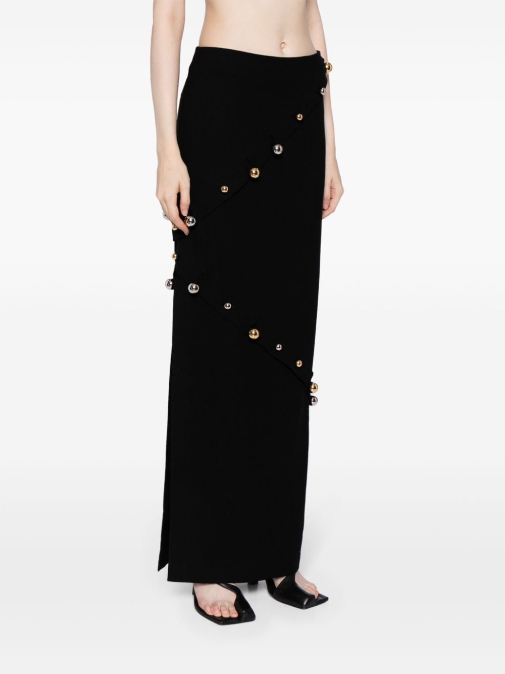buttoned pencil skirt - 3