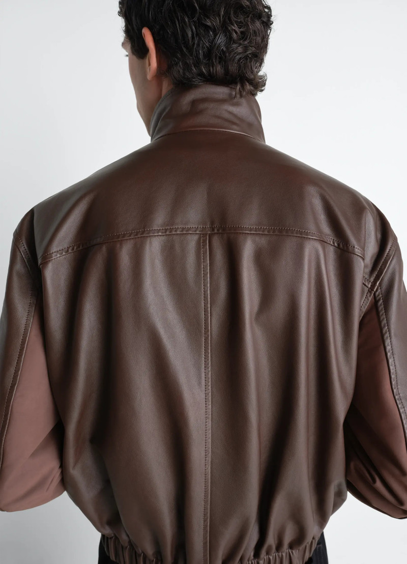 SOFT LEATHER BLOUSON IN PAPER COW LEATHER 9