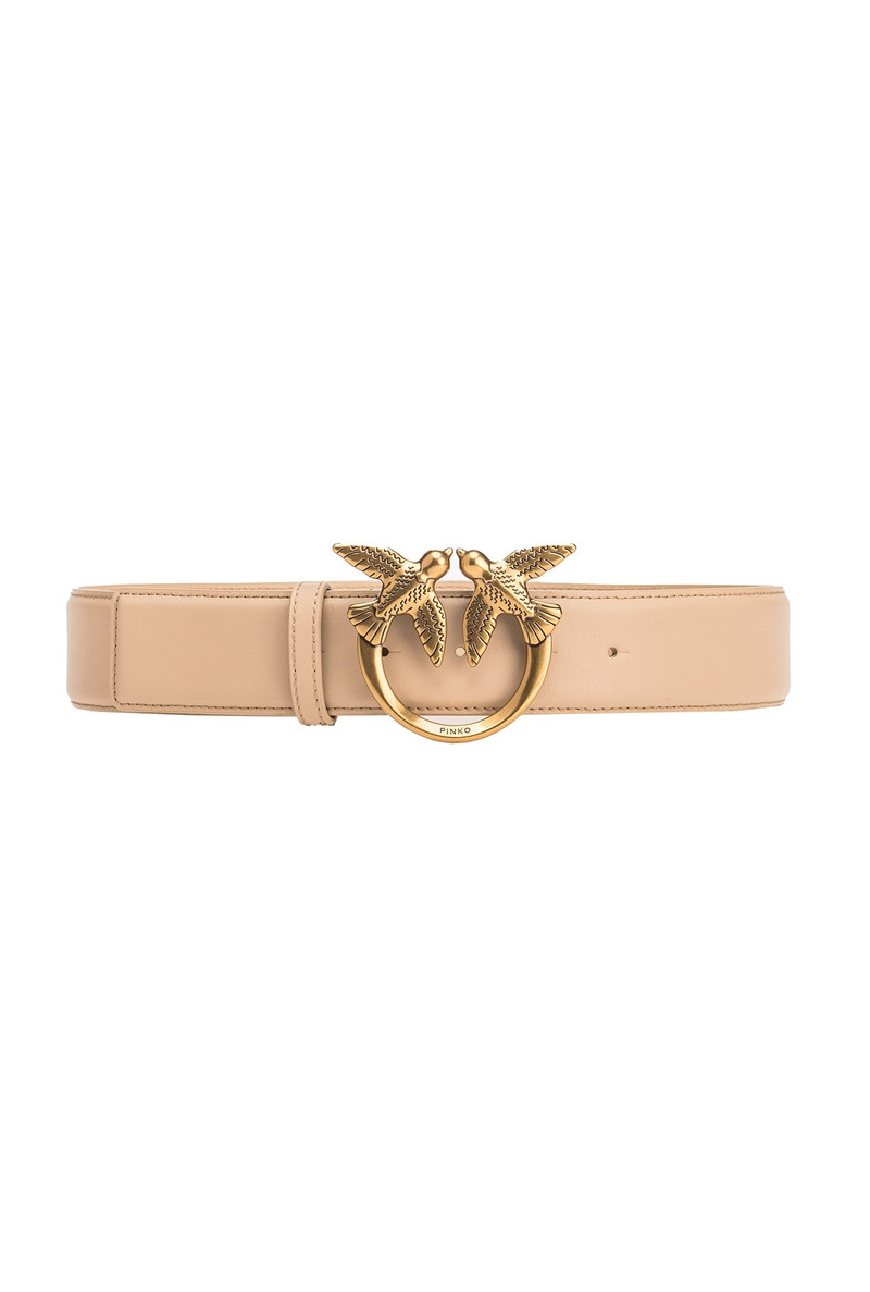LOVE BIRDS HIGH LEATHER BELT 4CM - 1
