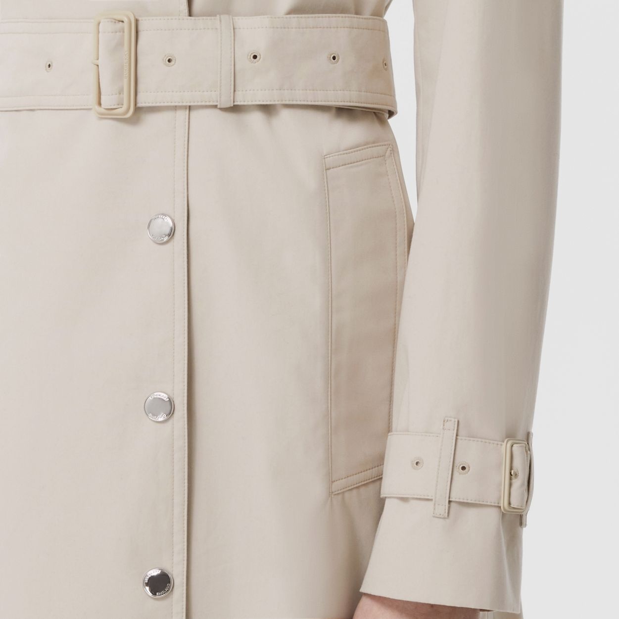 Cotton Belted Trench Coat - 5