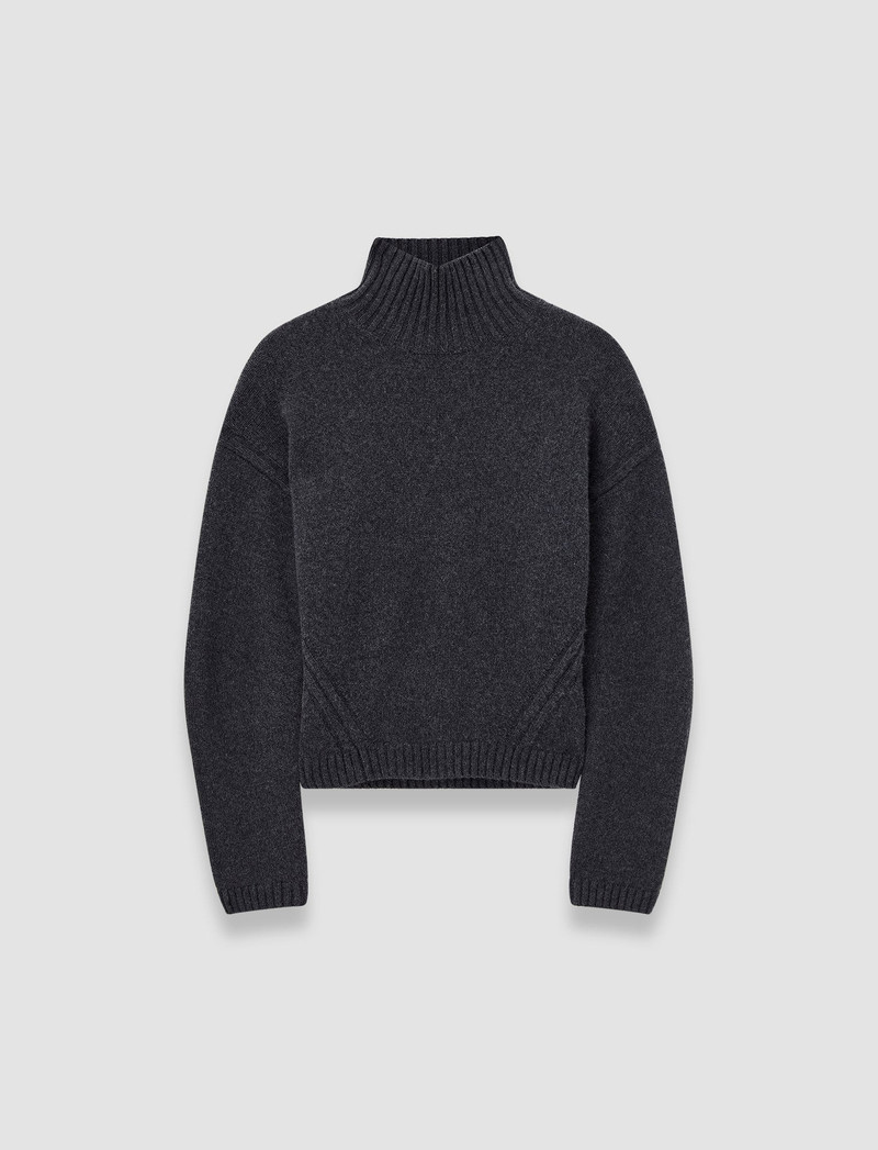 Luxe Cashmere High Neck Jumper 1