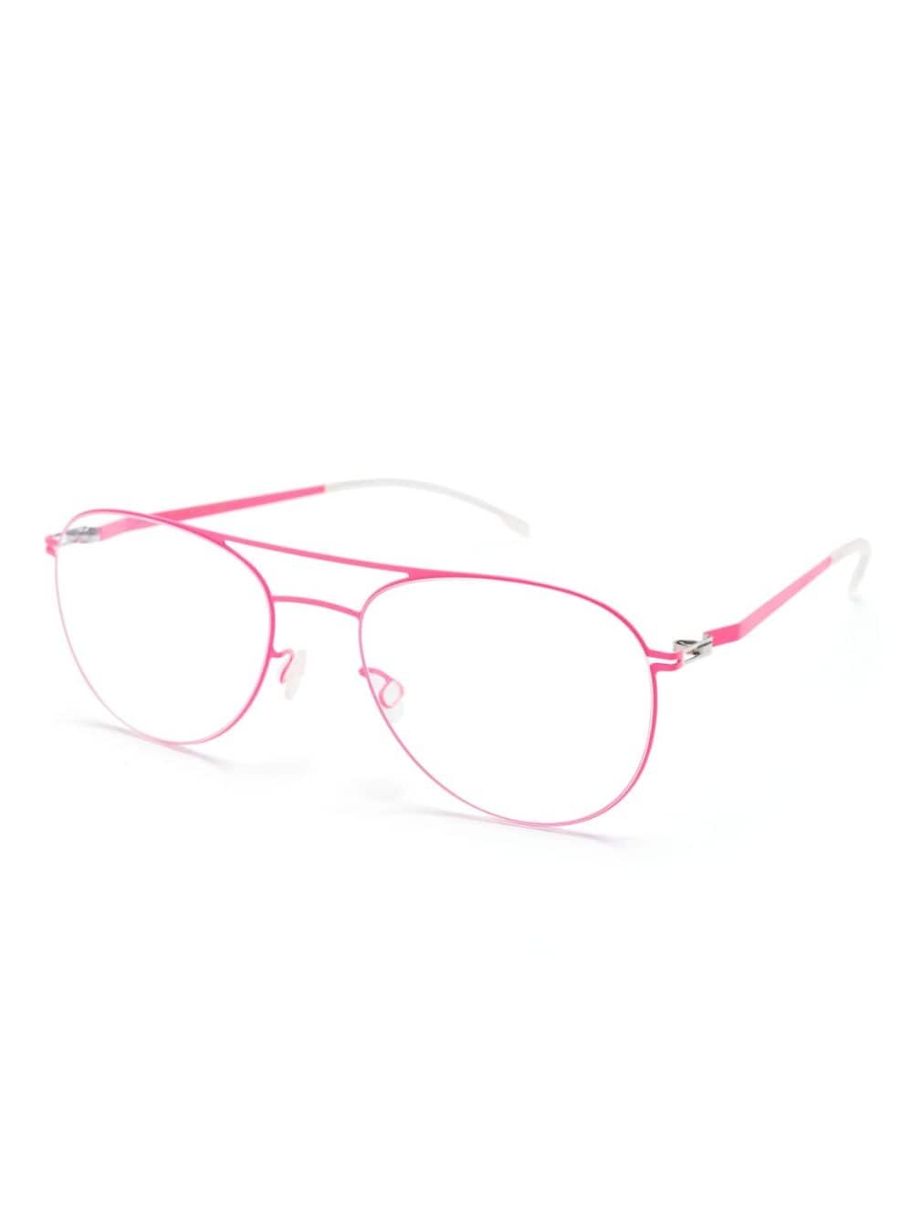Niken pilot-frame metal glasses - 2