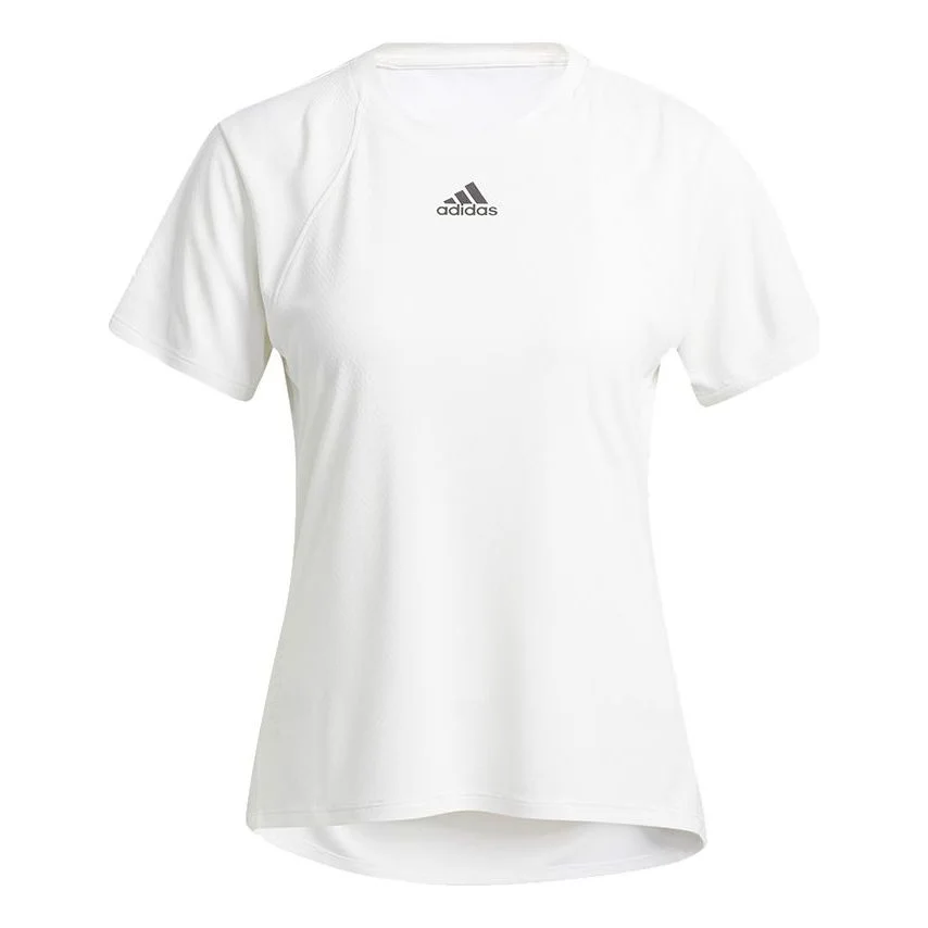 (WMNS) adidas Heatrdy 초점 T 강렬한 훈련 스포츠 짧은 소매 티셔츠 화이트 H20748 - 1