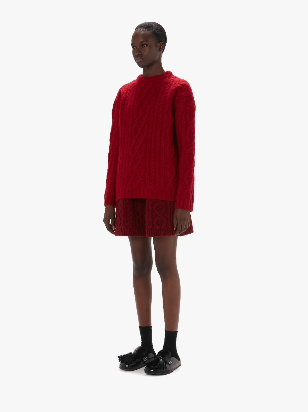 CABLE KNIT CREWNECK SWEATER - 4