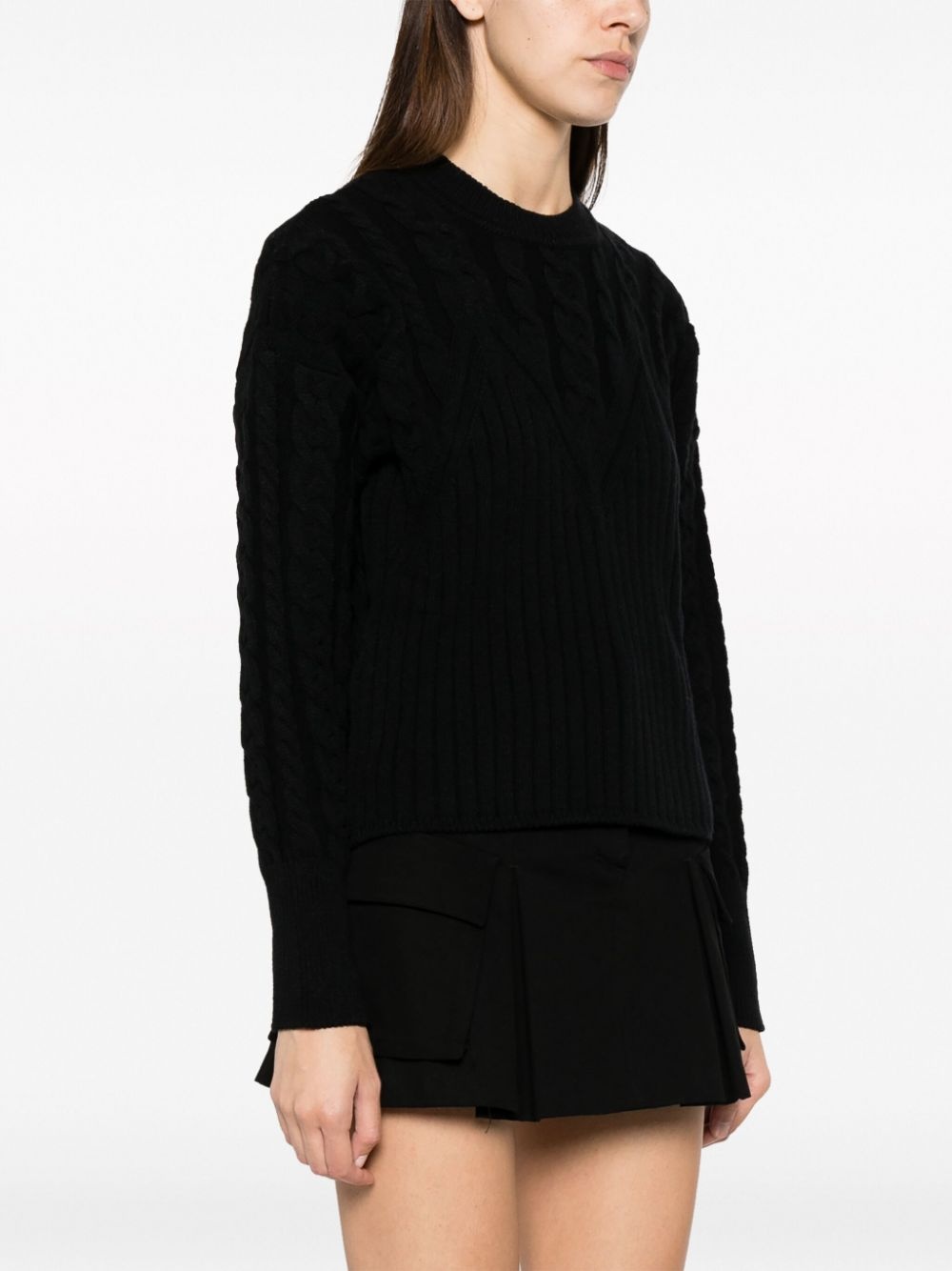 Armadillo ribbed-knit jumper - 3