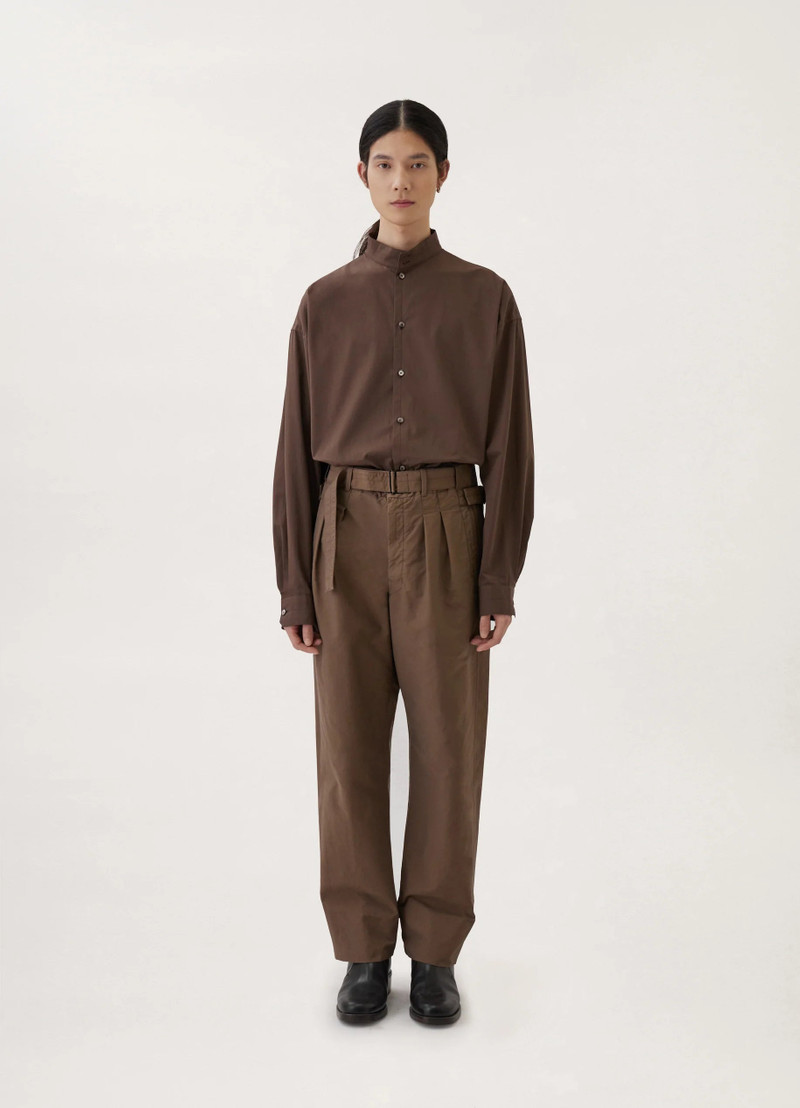 STAND COLLAR TWISTED SHIRT
COTTON POPLIN 6