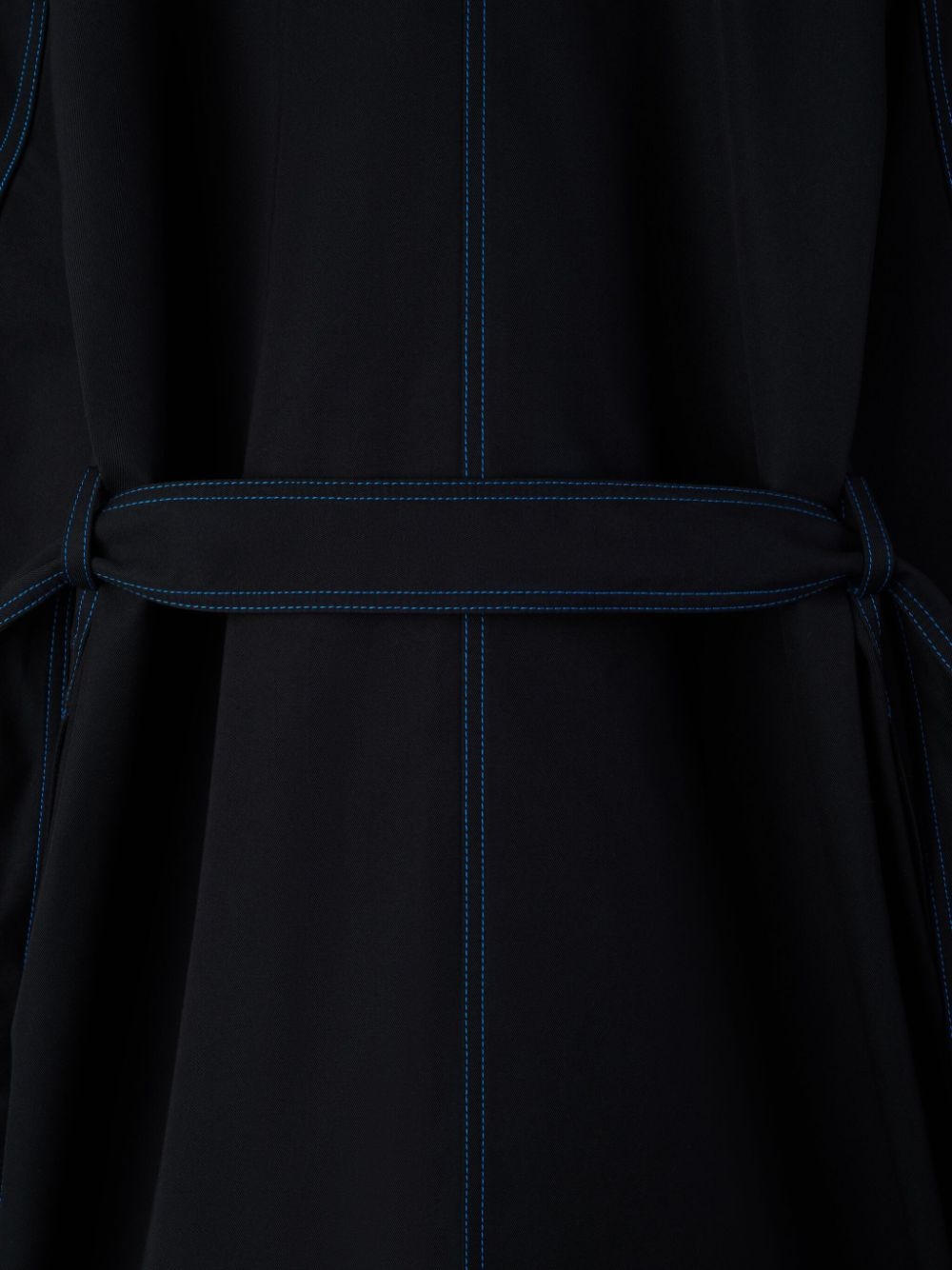 contrast stitching coat - 4