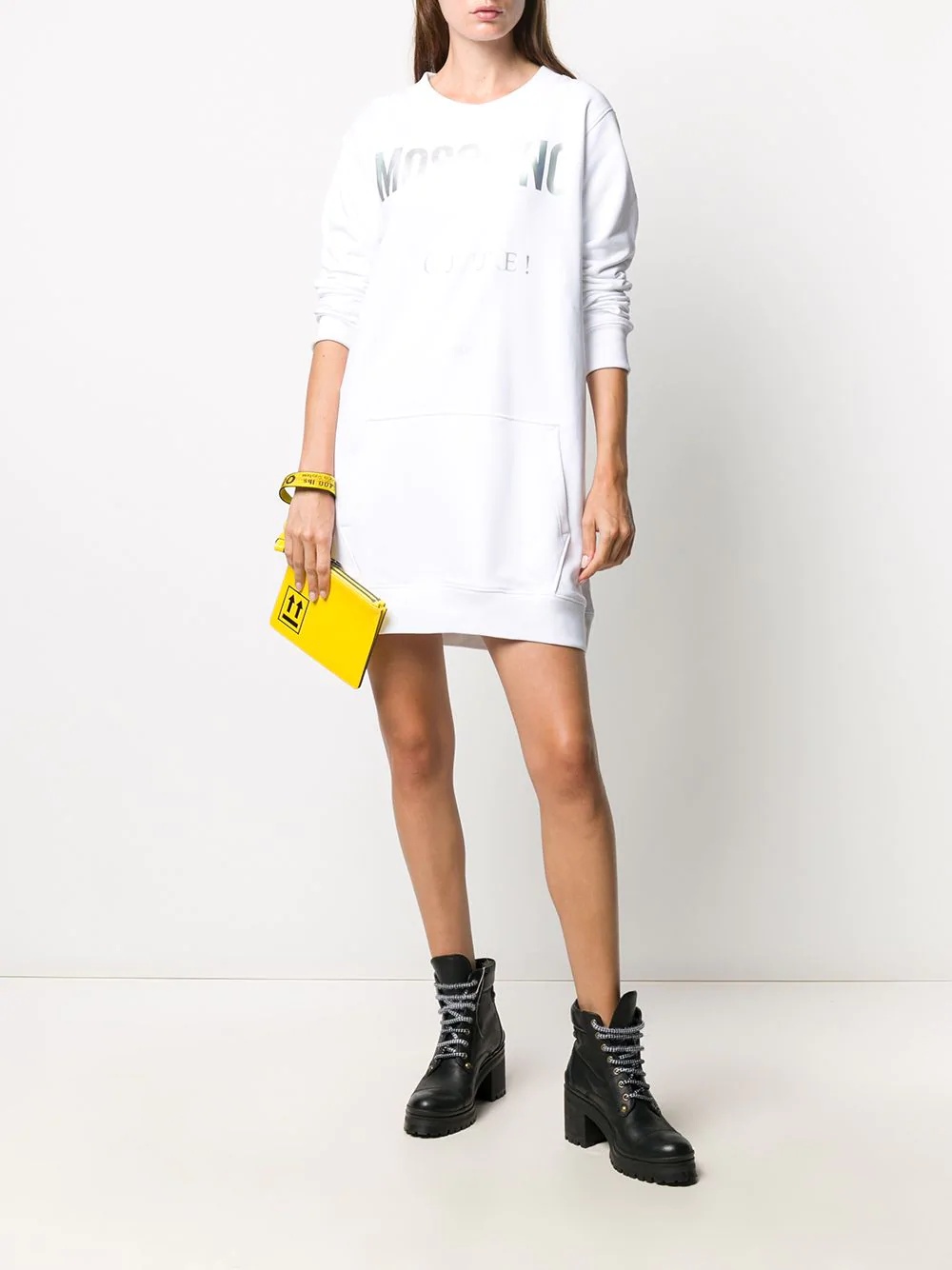 Couture logo-print sweatshirt dress - 2