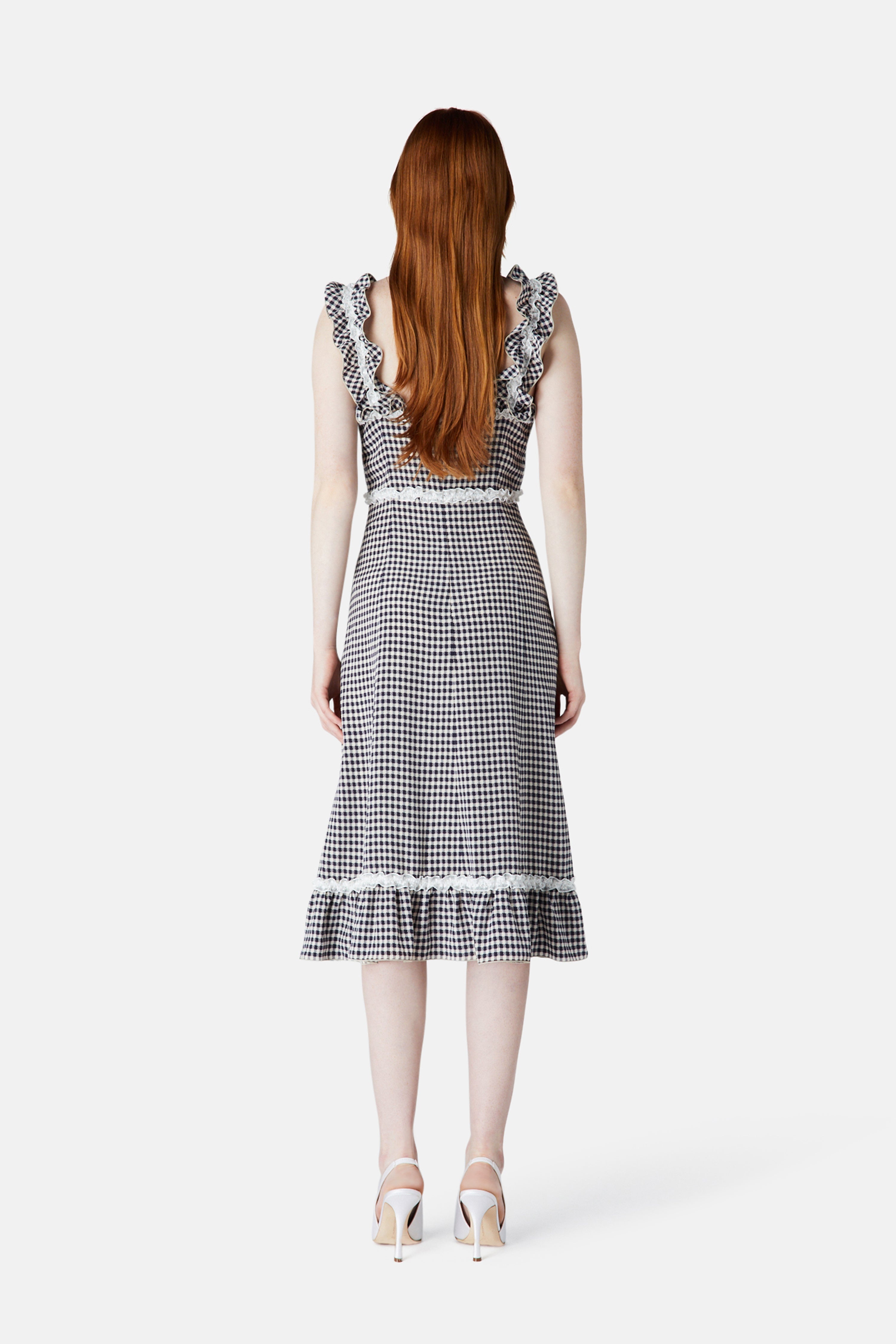VICHY SLIP DRESS - 4