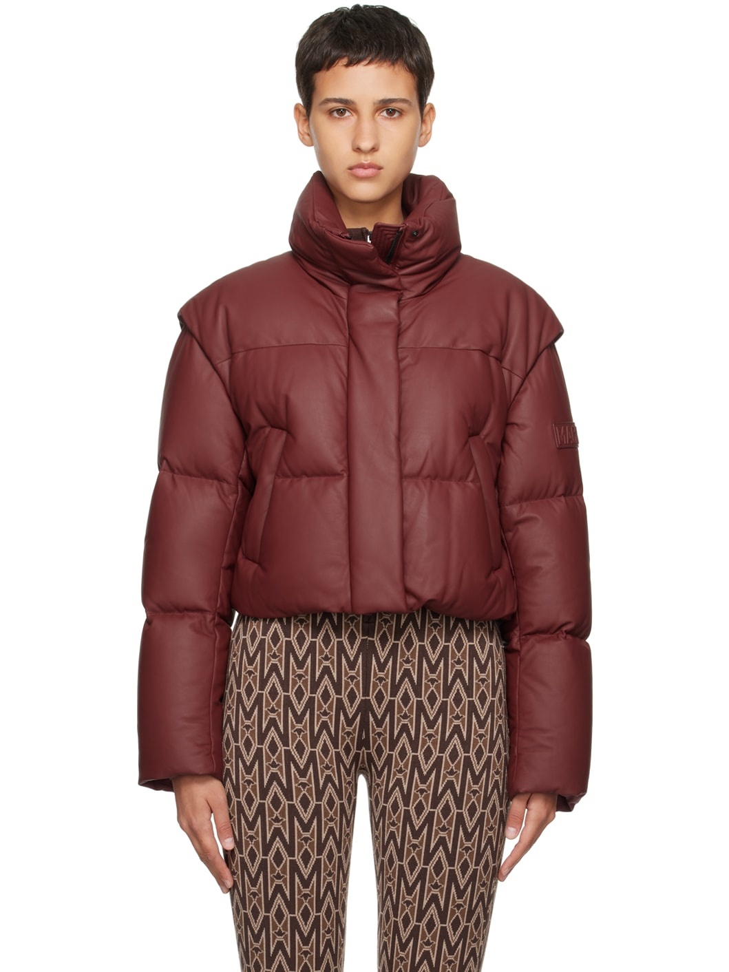 MACKAGE Burgundy Bailey-DL Down Bomber Jacket | ssense