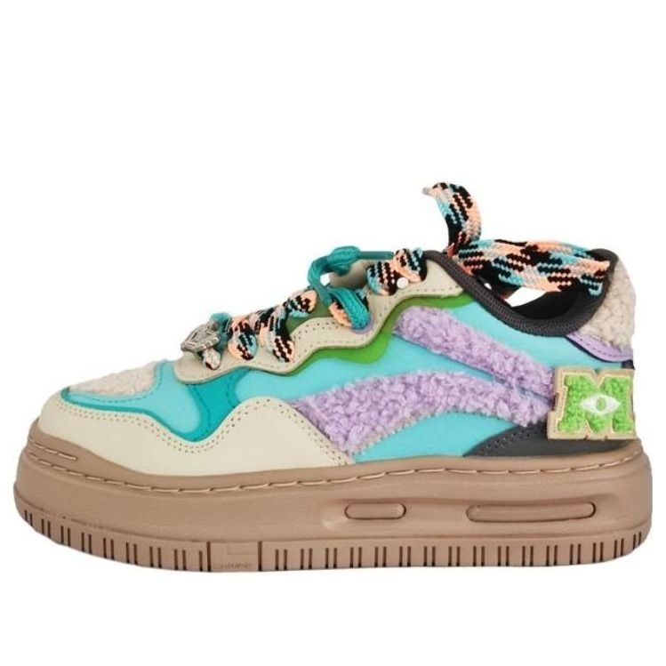 (WMNS) Li-Ning x Disney FUTURE C1 Retro-Low Sports Shoes 'Beige Multi' AGCT244-3 - 1