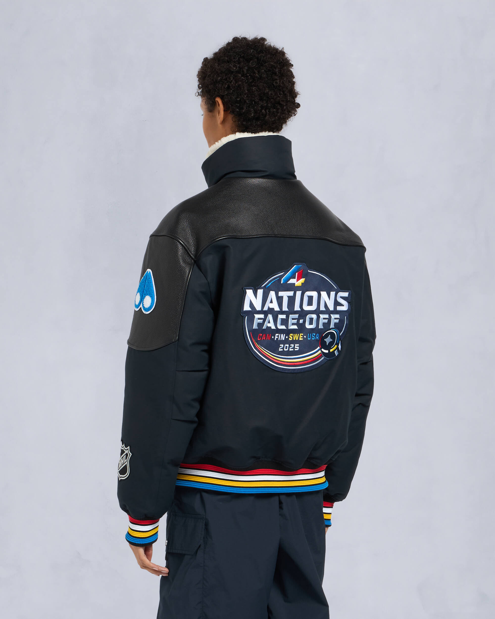 MOOSE KNUCKLES X NHL 4 NATIONS FACE-OFF BOMBER JACKET - 4