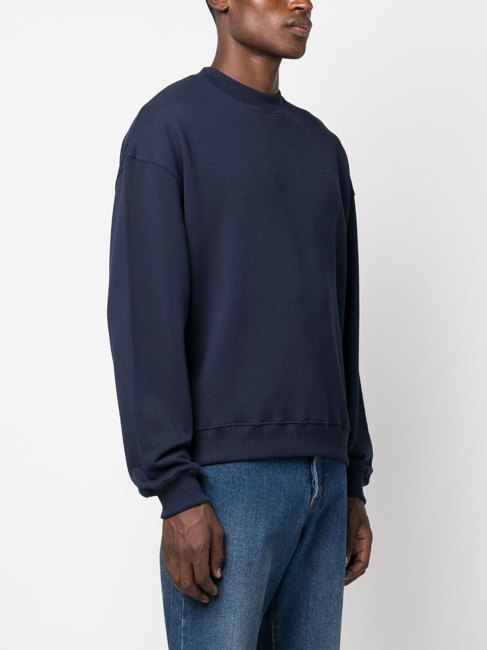 logo-embroidered sweatshirt - 3
