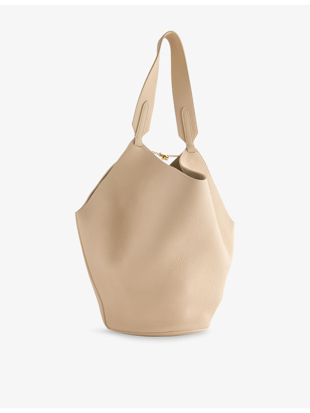 Lotus Small Leather Tote Bag - 4