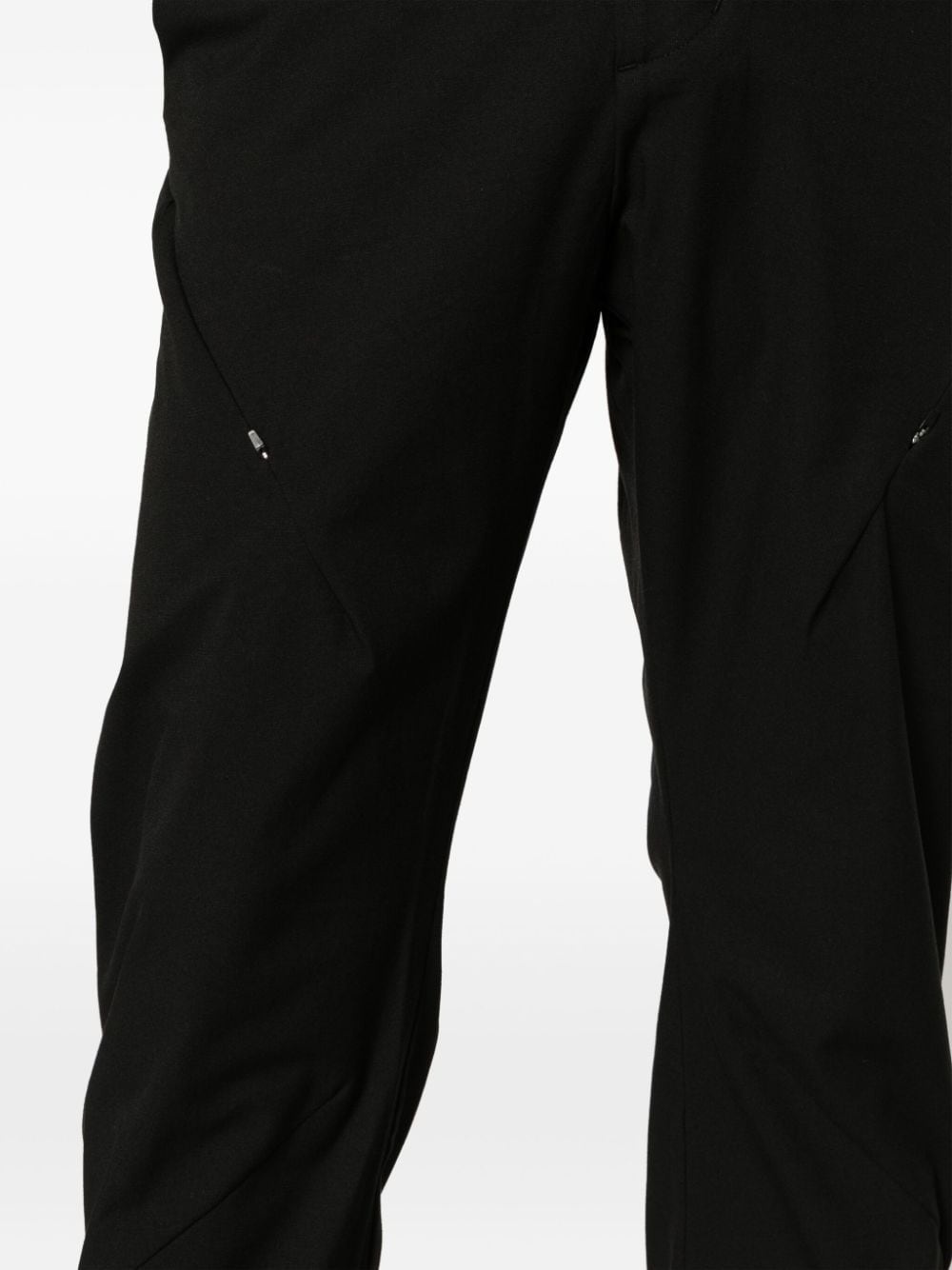 high-waist tapered-leg trousers - 5