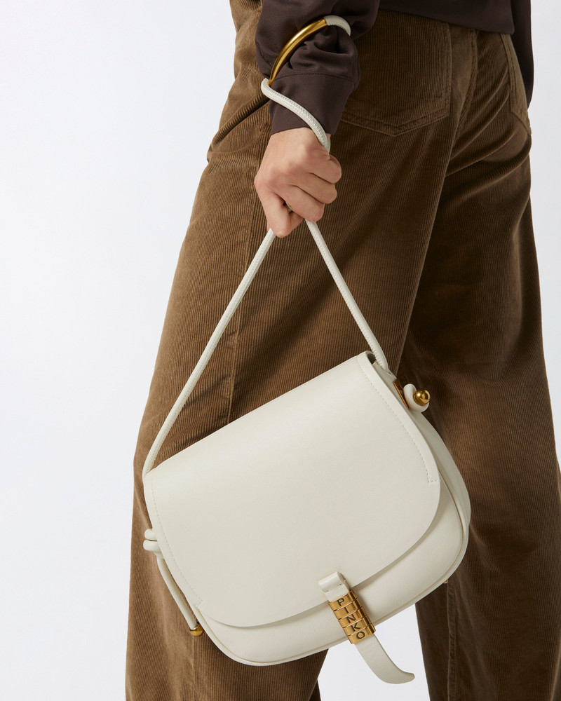LARGE LEATHER CROSSBODY BAG WITH KNOTS 6