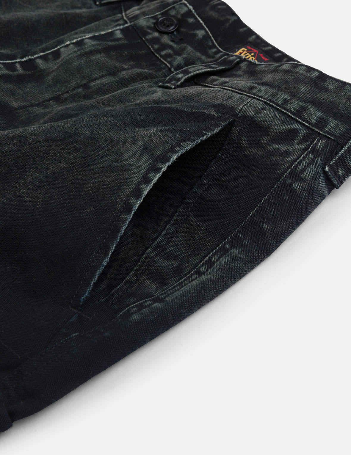 Distressed Seagull Appliqué Embroidery and Multi-Pocket Loose Fit Cargo Pants - 9