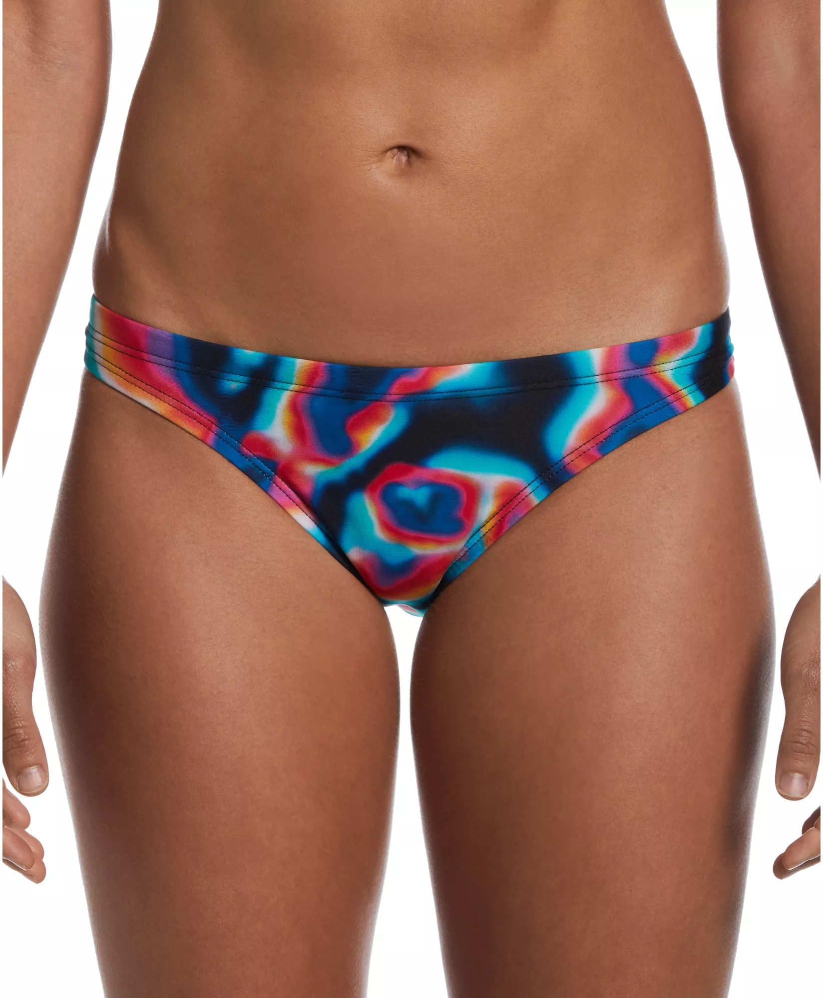 Nike Women's Multi Printed Cheeky Bikini Swim Bottoms - 1