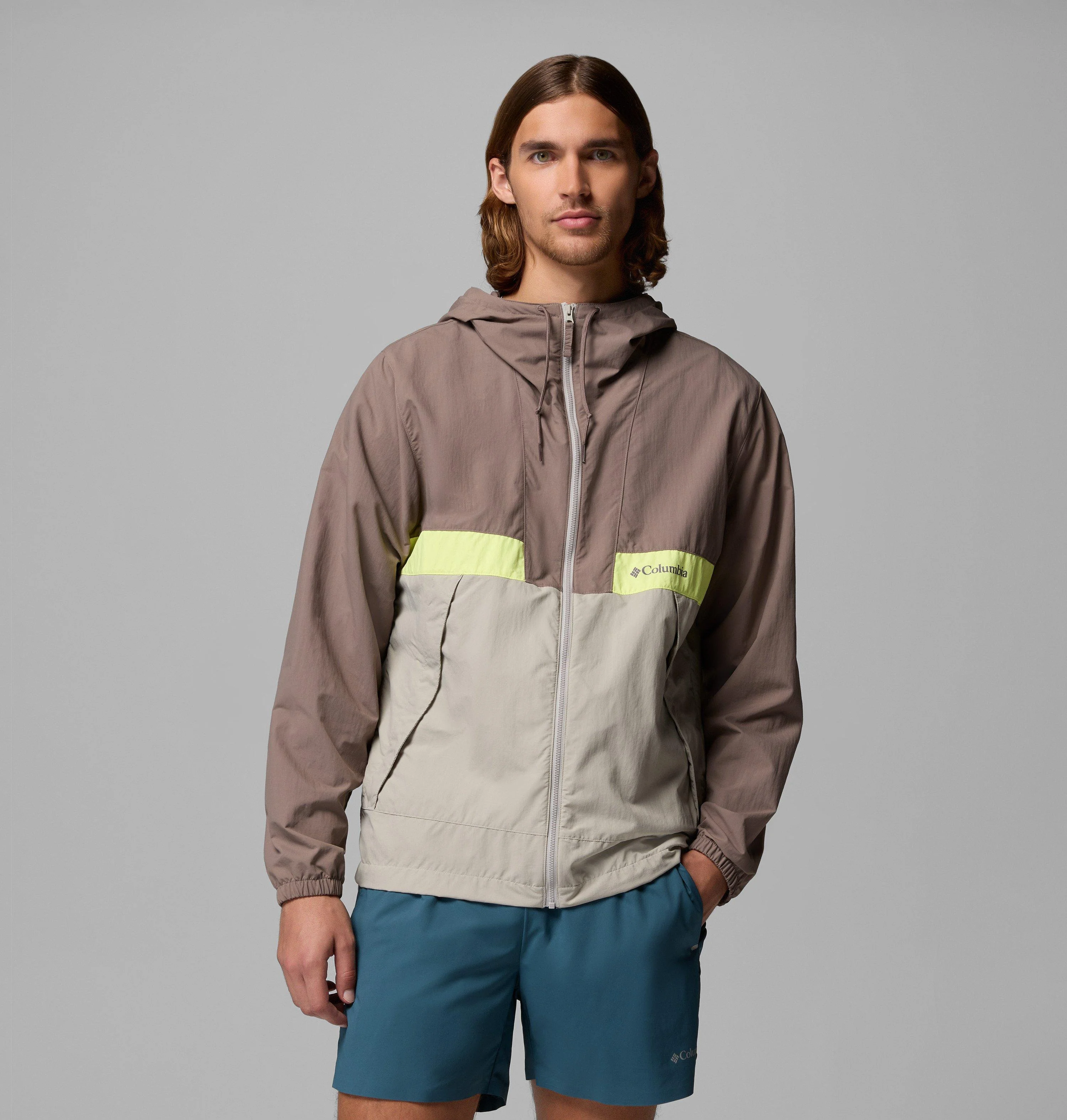 Men's Spire Valley Hooded Windbreaker - 1