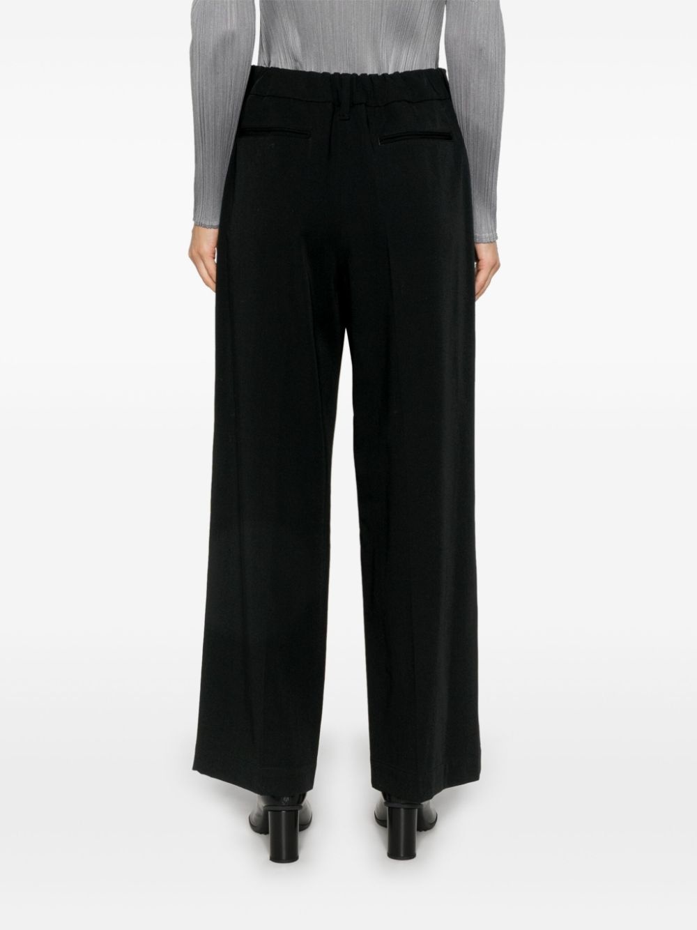 wool gabardine trousers - 4